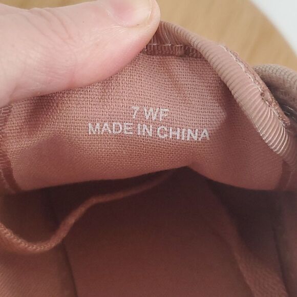 ASOS Rose Gold Glitter Canvas Sneakers Women's Shoe Size 7WF - Picture 10 of 10